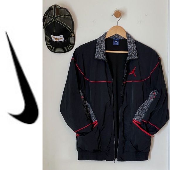 EUC NIKE AIR JORDAN retro style full zip windbreaker light jacket, size S - Picture 7 of 16
